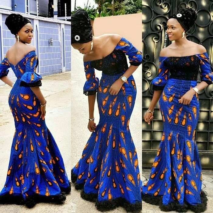 Ankara dresses with lace that are popular this season 