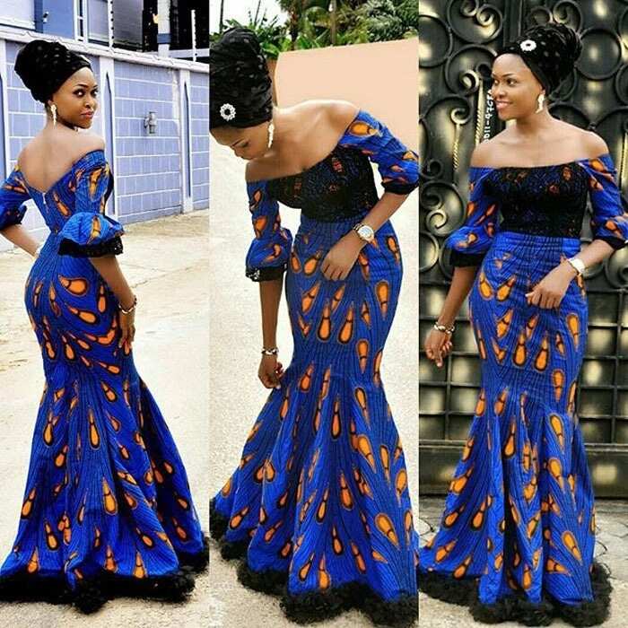 Black 2024 ankara dress