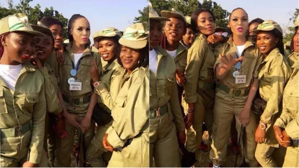 'Feminine' male cross dresser becomes center of attention at Delta NYSC orientation camp