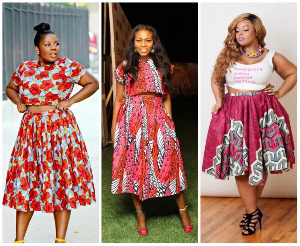 Ankara skirt and blouse suit each woman