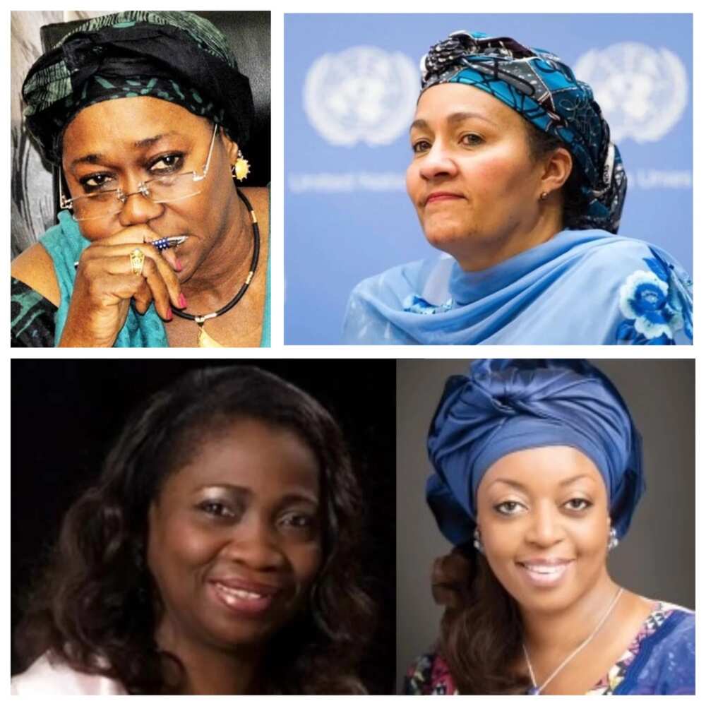 Diezani Allison-Madueke, Abike Dabiri Erewa, Faridah Waziri, and Amina J. Mohammed