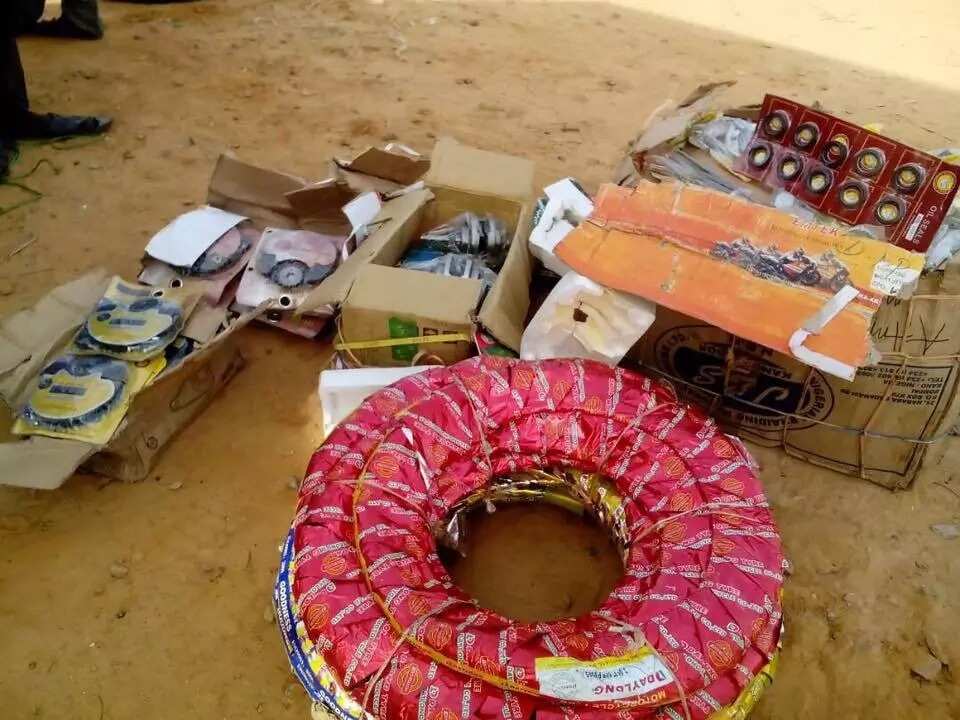 Some recovered items from Yusuf. Photo credit: SK Usman