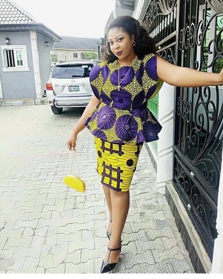 ankara short skirt and blouse styles 2018