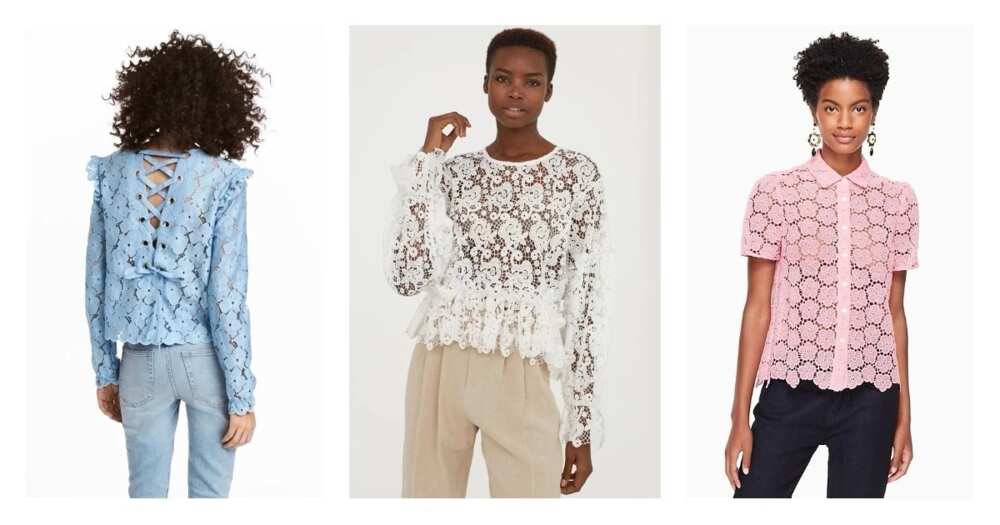 Latest Nigerian lace blouse styles