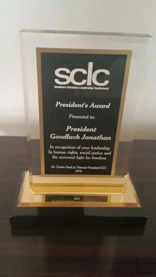 Photos: Goodluck Jonathan Wins Another Int'l Award