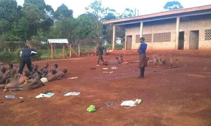 Teachers strip and flog students for coming late to school Teachers strip and flog students for coming late to school