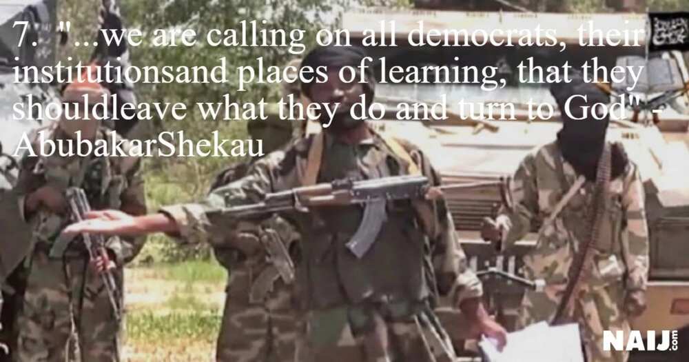 'Buhari is our enemy' and top 7 other quotes from Shekau's audio message on UNIMAID bombing