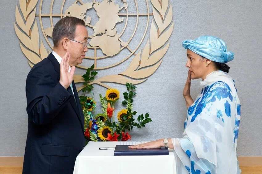 Mrs Amina J. Mohammed at the U.N