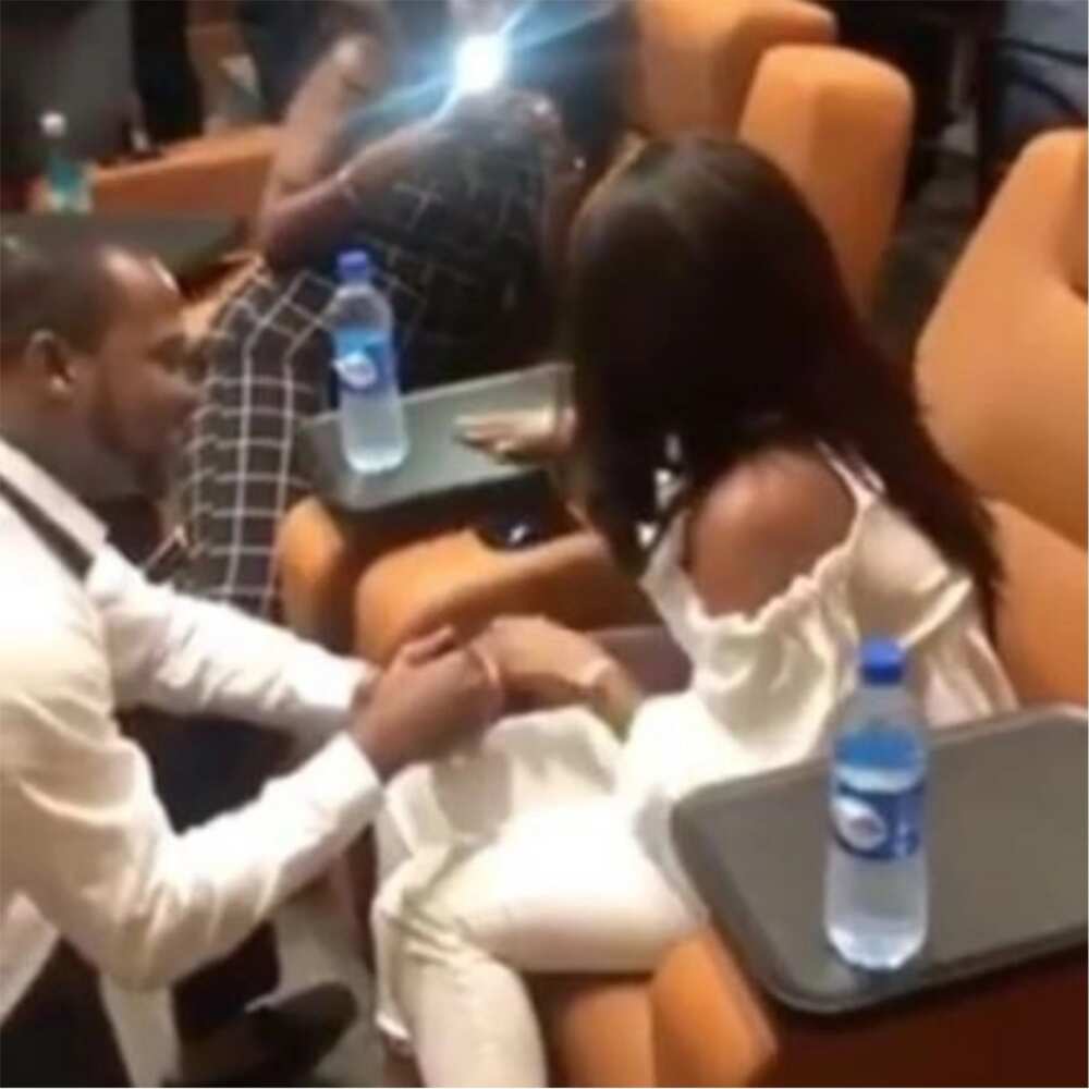 Son of former CBN boss rents cinema hall to propose to billionaire's daughter
