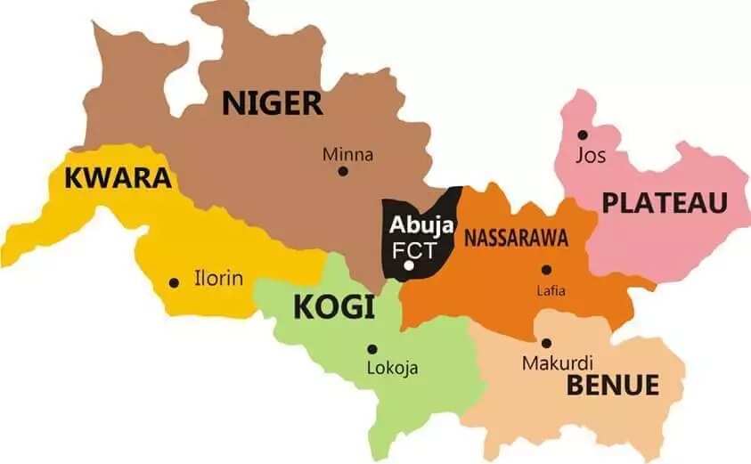 Middle belt states in Nigeria