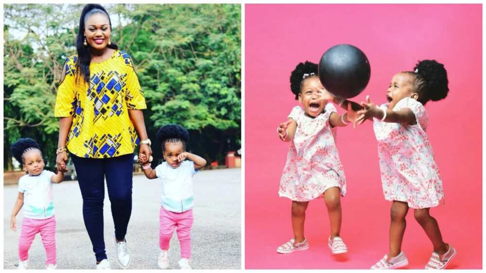 Nigerian woman welcomes twin girls after 7 miscarriages (photos)
