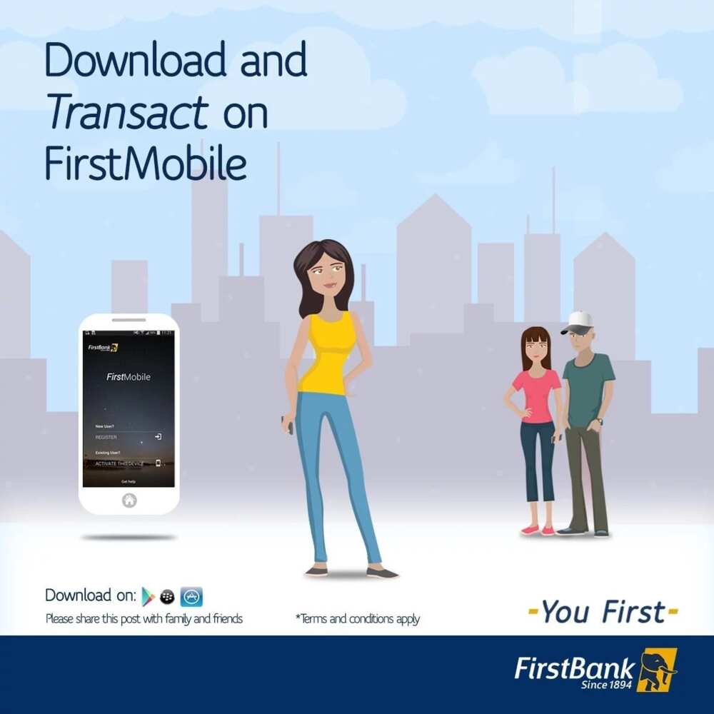 First Bank mobile app First Bank mobile app
