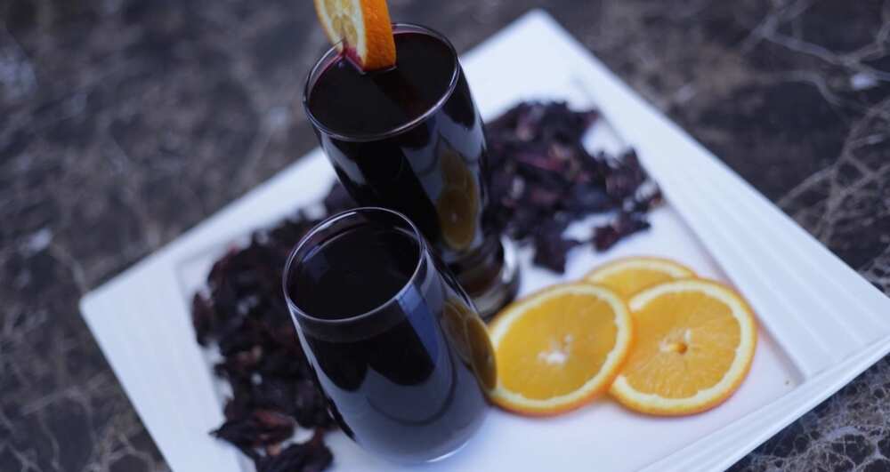 zobo drink with cucumber