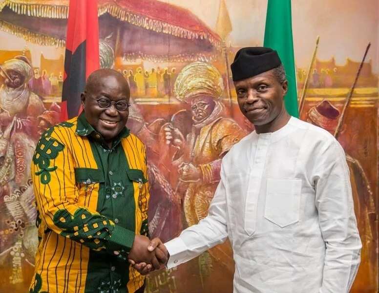 Osinbajo receives Ghana’s President Nana Akufo-Addo in Abuja