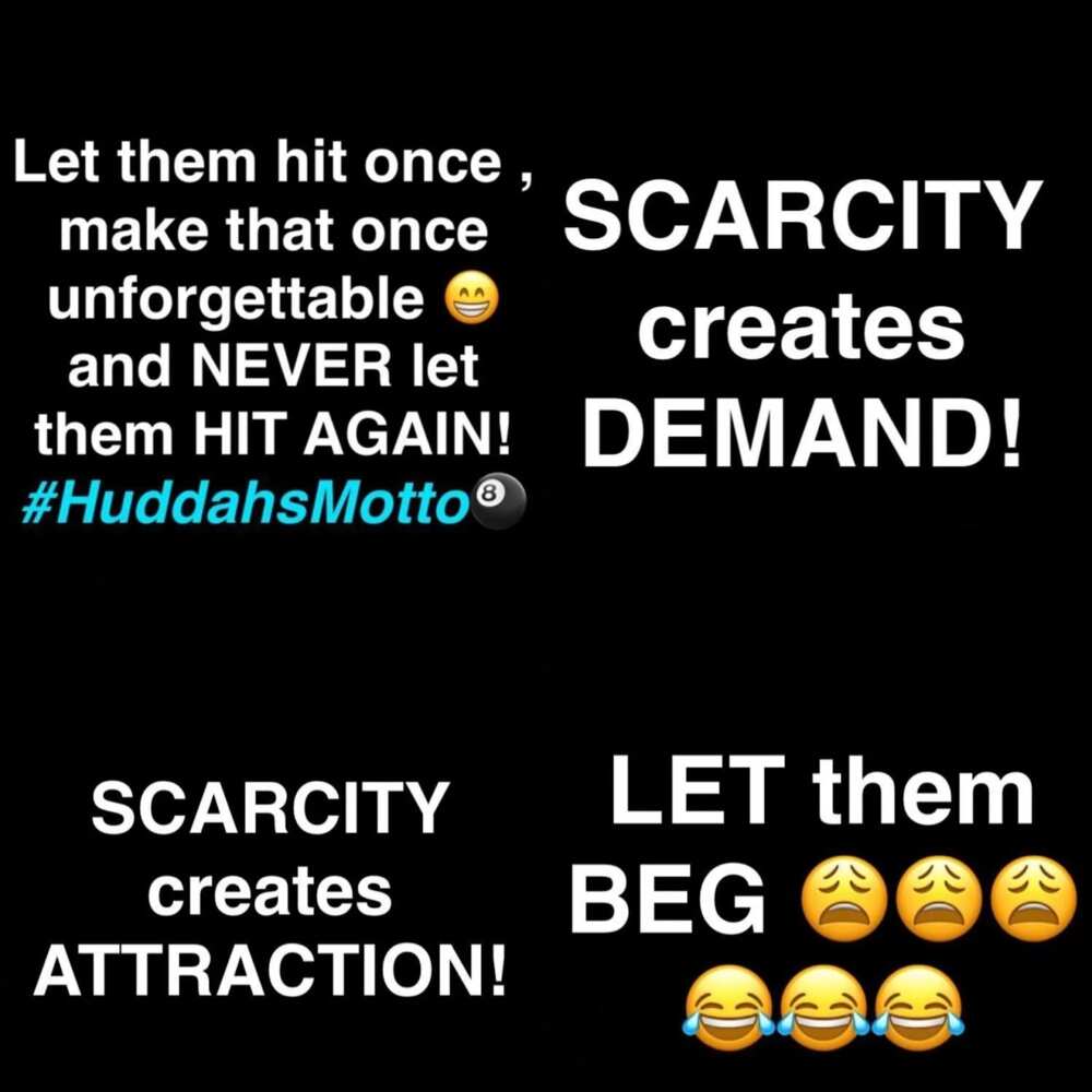 Kenyan socialite Huddah Monroe gives advice on using rich men and dumping them rather than be dumped