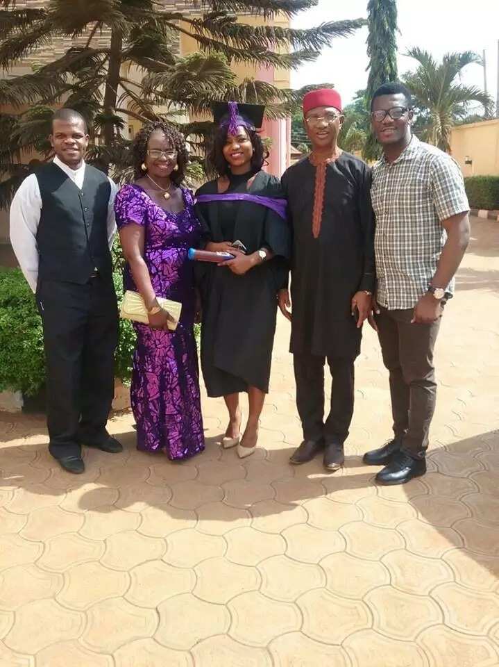 Beautiful lady graduates with a first class in Engineering from UNIZIK