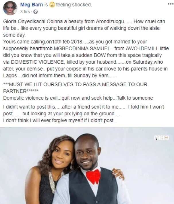 Lady accuses man of beating his wife to death 4 months after marriage (photos)