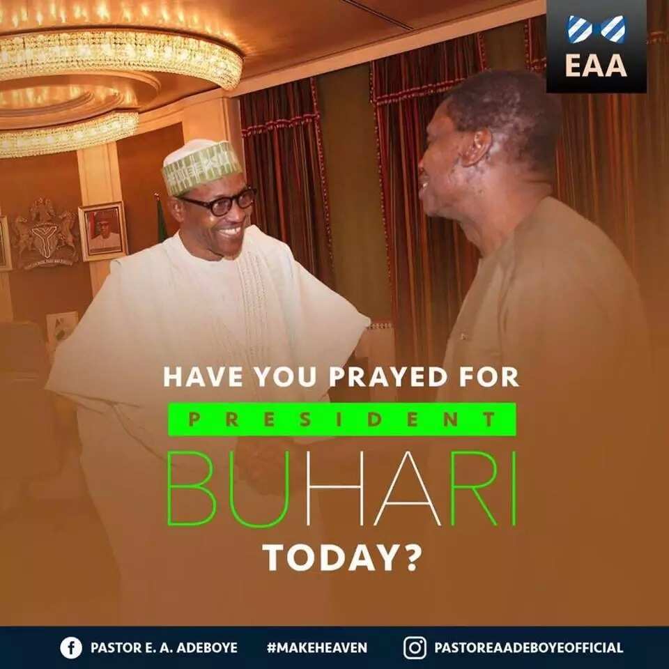 Pastor Adeboye asks whether Nigerians had prayed for Buhari today and the reactions of our compatriots are priceless