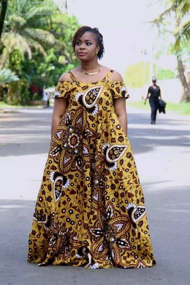 ankara gown styles for pregnant women