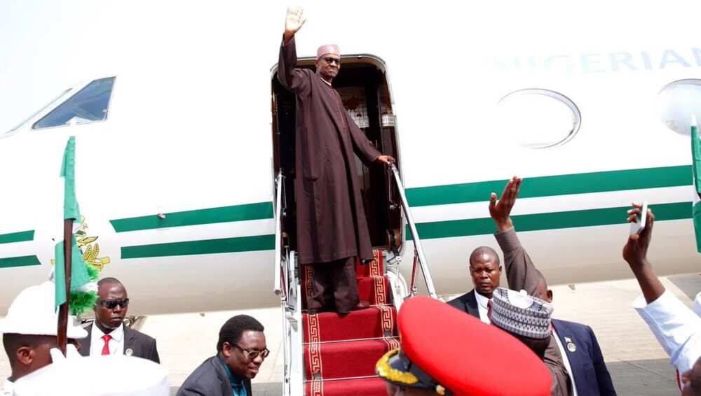 Breaking: President Buhari jets out to UK for medical treatment