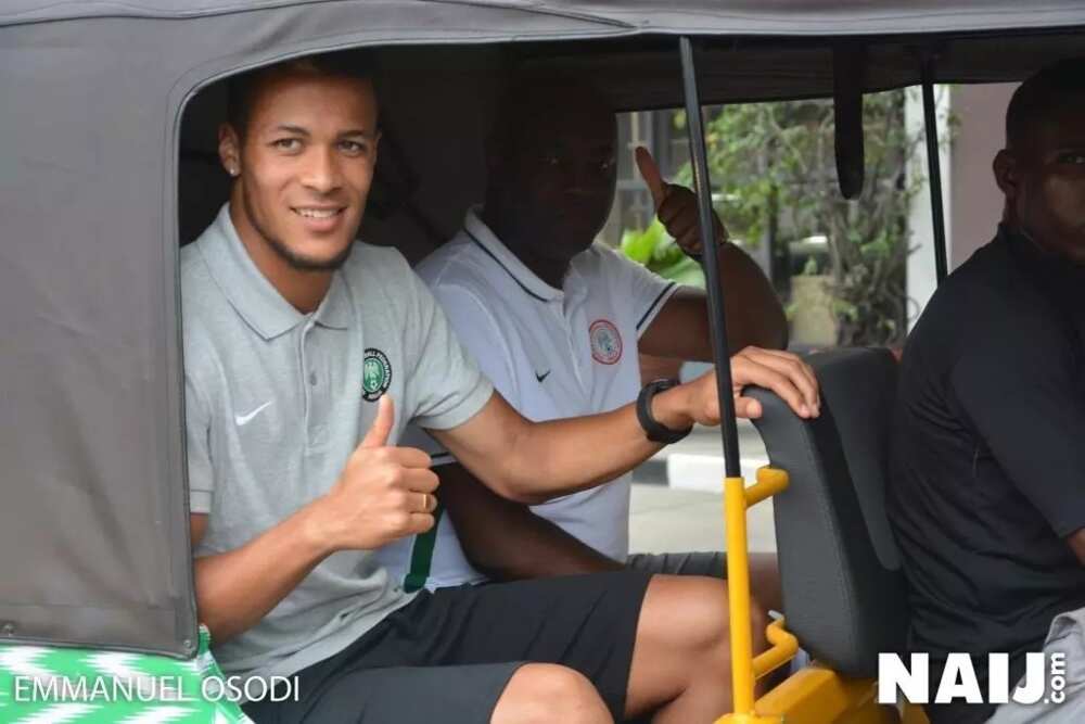Super Eagles star William Troost-Ekong spotted in 'Keke Napep' in Port Harcourt