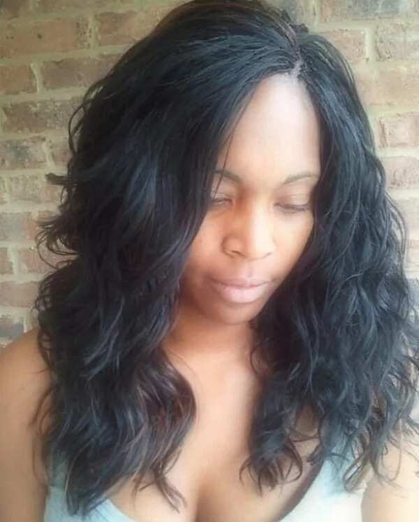 Long invisible micro braids