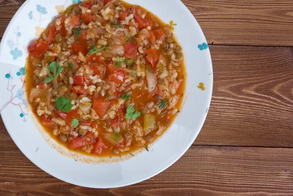 Pepper rice soup recipe