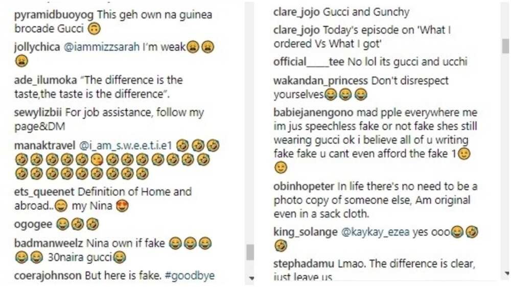 Nina under fire for allegedly wearing a fake Gucci tracksuit