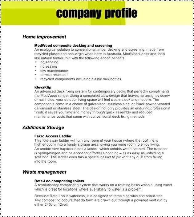 contoh company description business plan