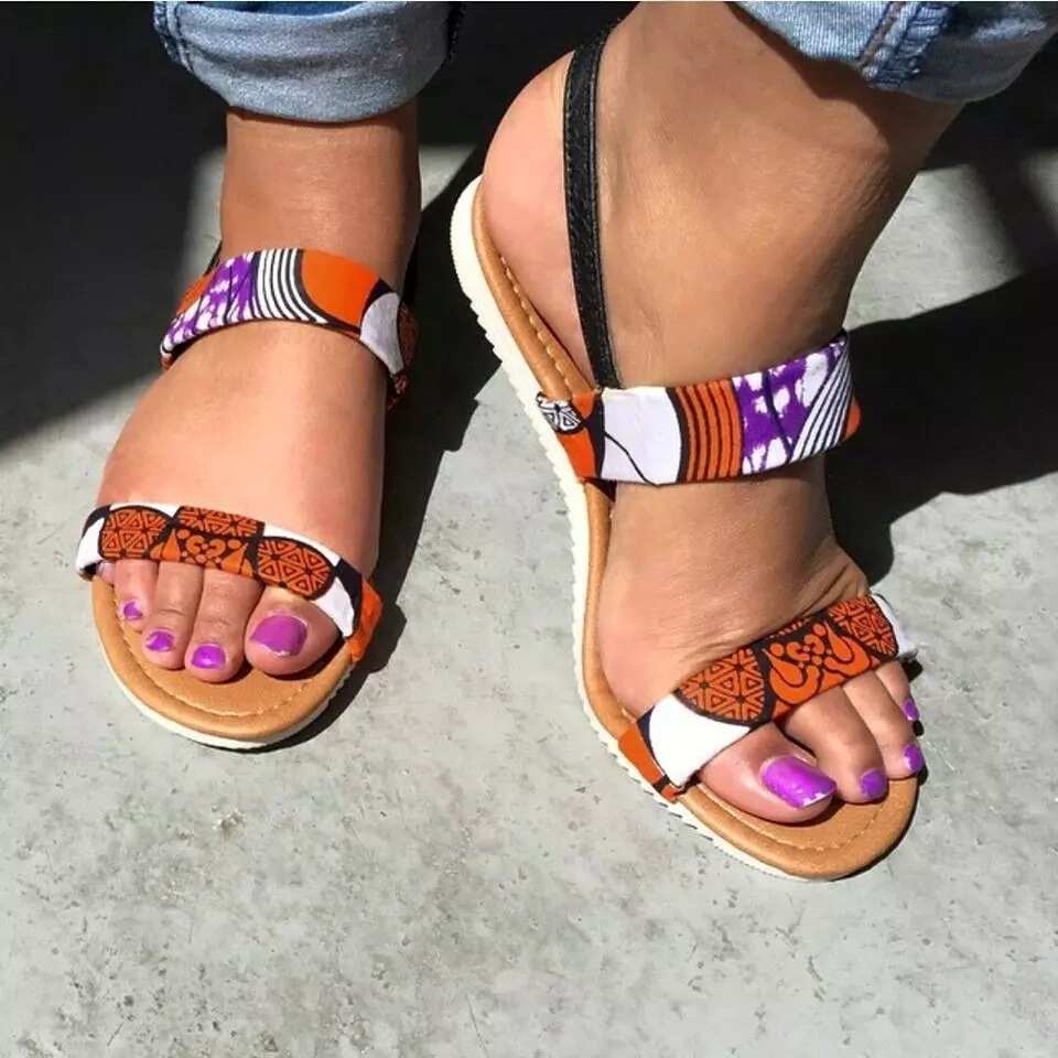 ankara sandals