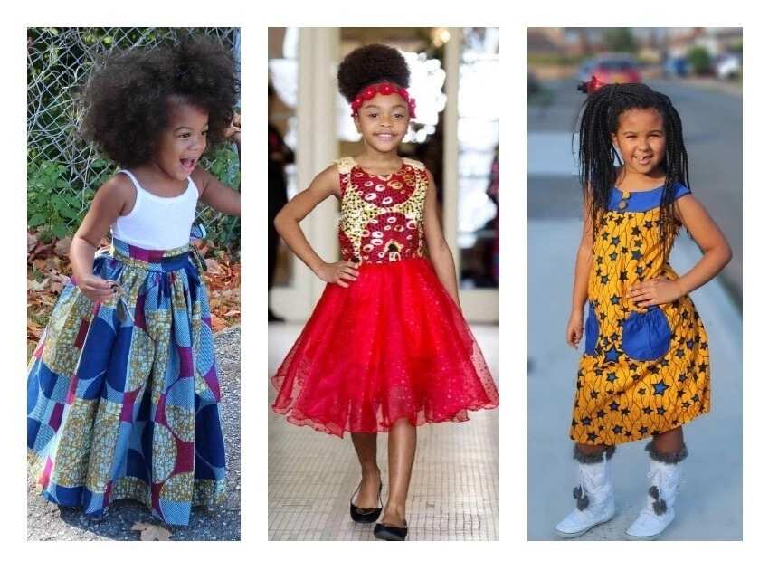 ankara gown for baby girl