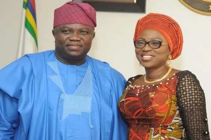 Bolanle Ambode and husband