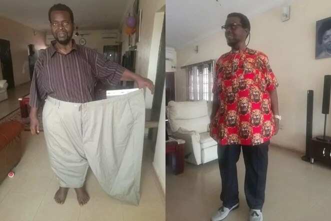 Nigerian man Emeka Okeke shares his astonishing weight loss pictures (photos)