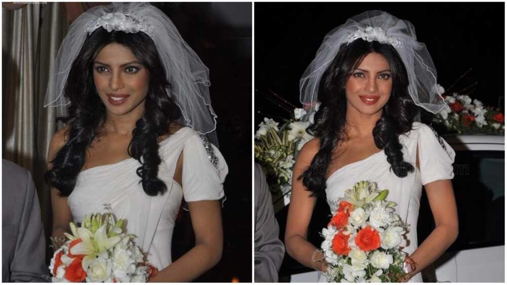 Priyanka Chopra in a wedding dress