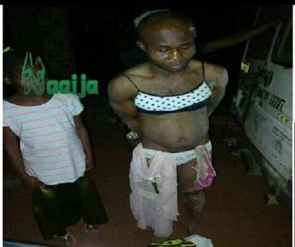 Nigerian man caught wearing little girl’s underwear for rituals in Lagos (photos)