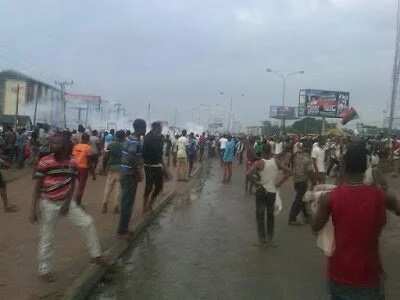 PHOTOS: Biafra Supporters Protest In Port Harcourt