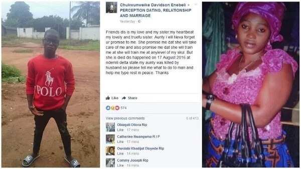 Brother to woman killed by her husband in Delta state cries out, seeks justice
