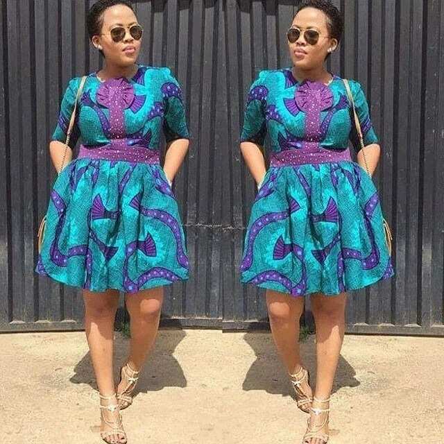 Short dress for ladies with wide hips