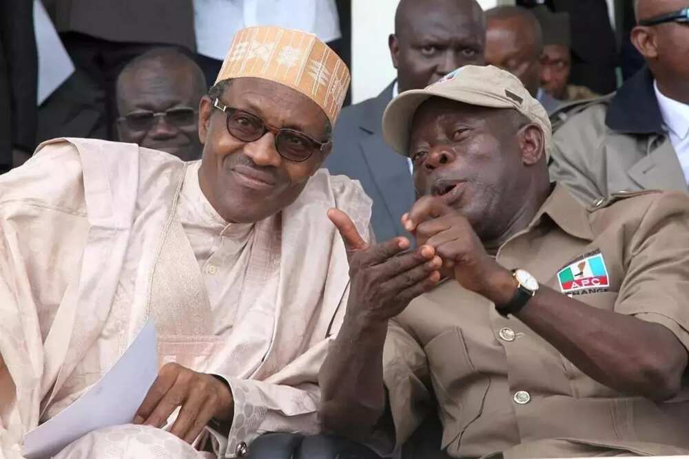 Those on a sick bed must not be the first to die, Oshiomhole reacts to call for Buhari's resignation