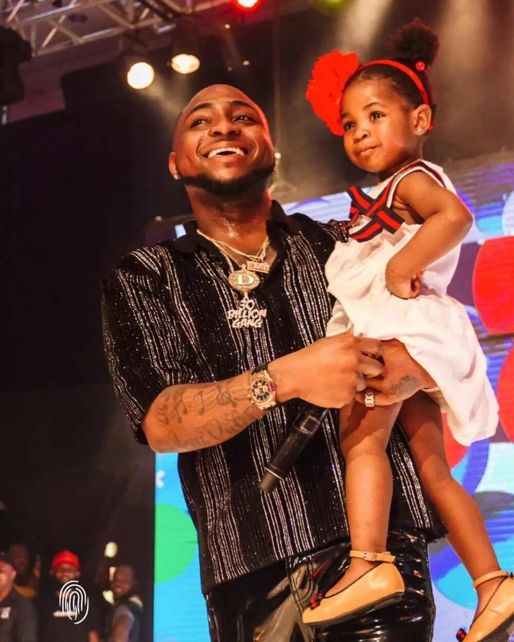 Davido and his daughter Aurora