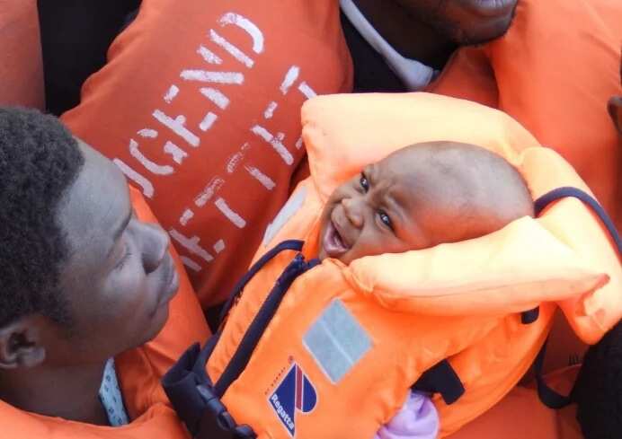 Awww! This cute baby was born on a refugee rescue boat (photos)