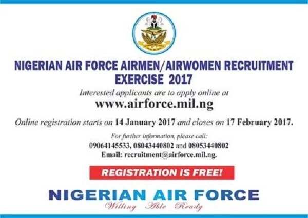 join nigerian air force