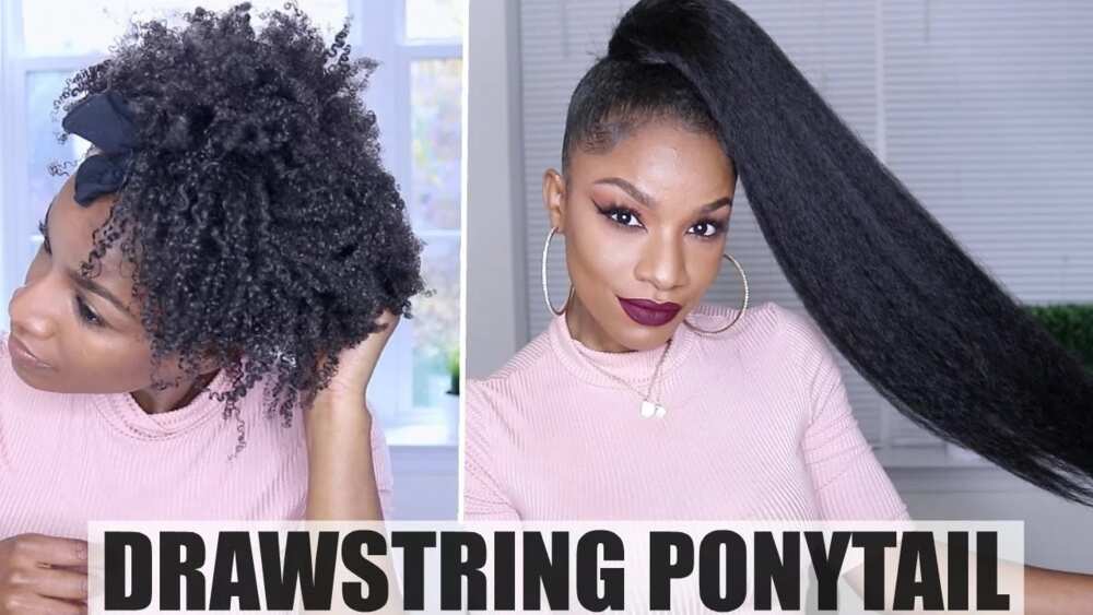 5. Drawstring weaves fixing style 5. Drawstring weaves fixing style
