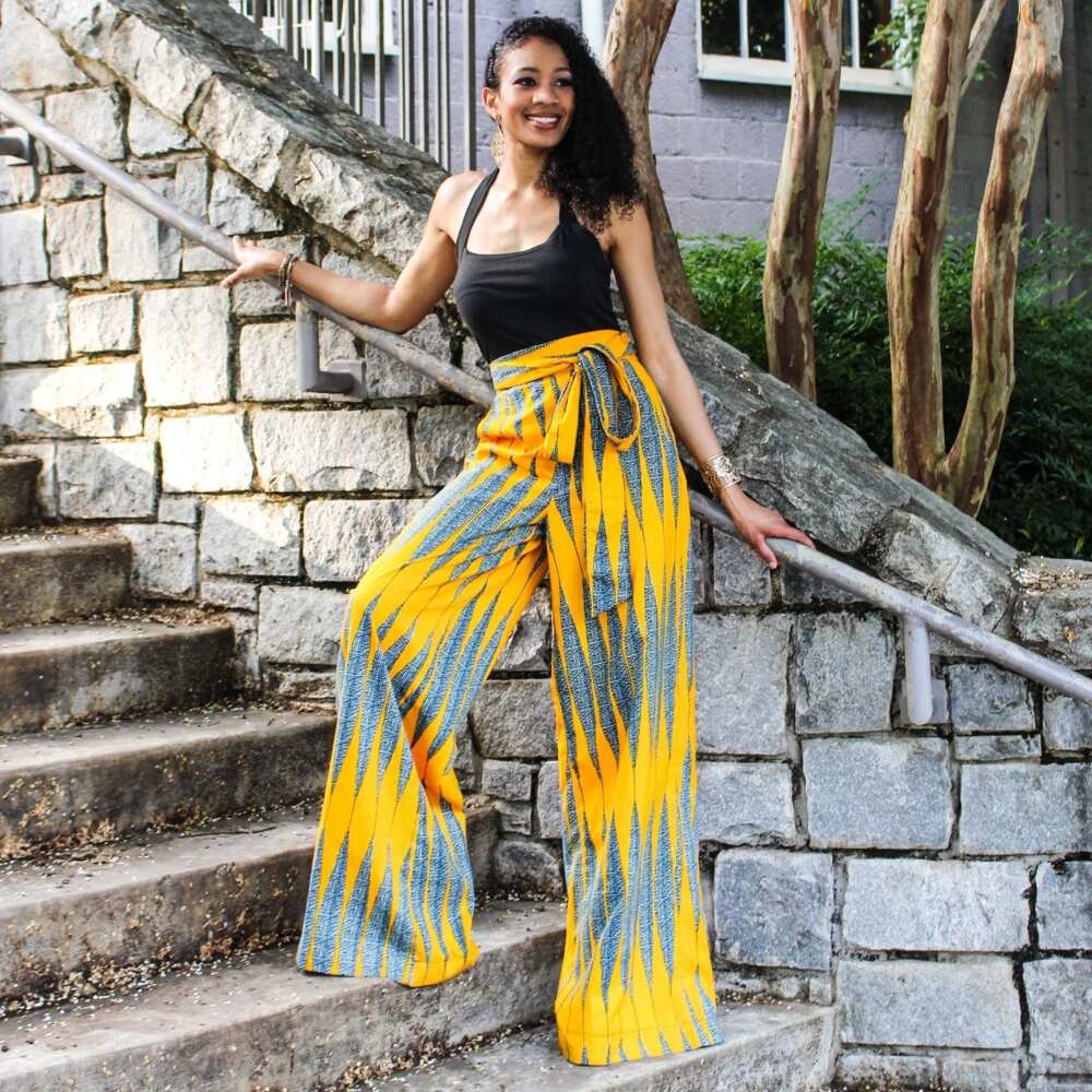 Flare Palazzo Trousers, Ankara Pants, African Clothing, Women's