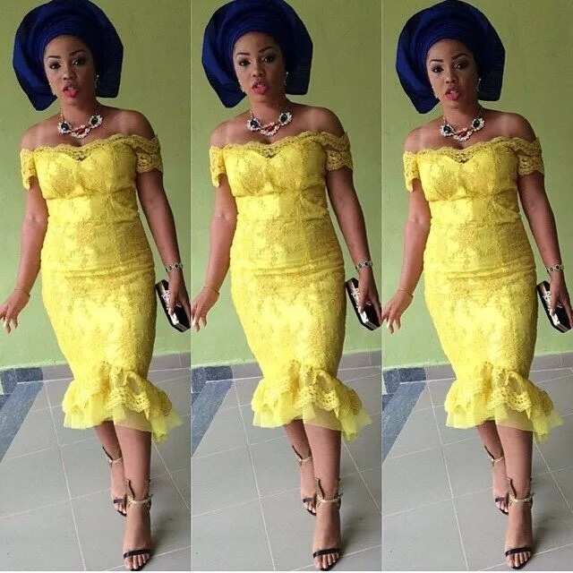 Ghanaian lace 2024 dress styles