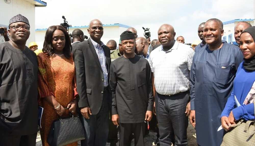 Vice president, ministers visit Dangote Lekki refinery