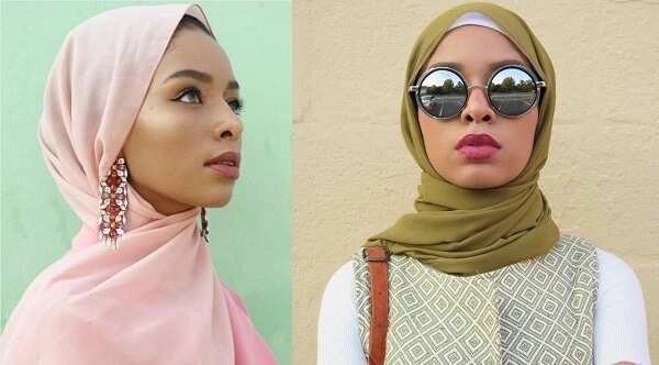 Hijab styles for face shapes