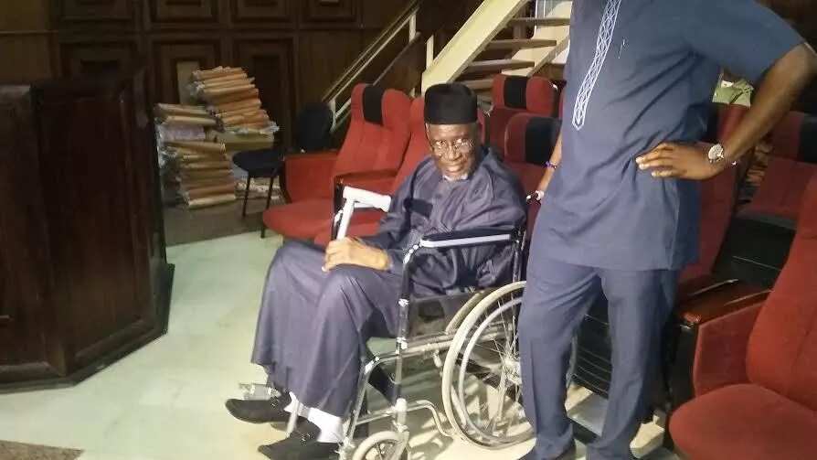 PHOTO: Ex PDP Chair Appears In Court In A Wheelchair