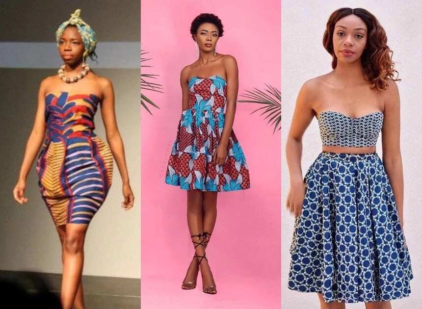 ankara short flay gown styles