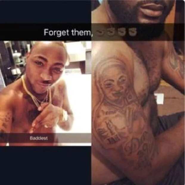 Man tattoos Davido’s face on his arm, shares photo online